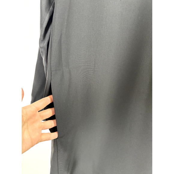 Vince. Black Modern Minimalist Old Money Quiet Luxury Designer Chic Sheath Dress - Picture 2 of 7